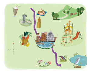 How to illustrate a map in a hand-drawn style • Alice Ratterree